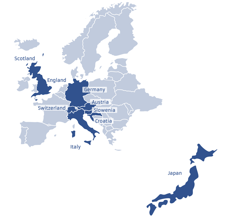 Map Customers worldwide WegscheidEntrenco